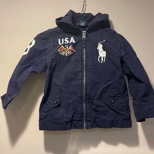 Ralph Lauren Boys Hooded Cotton Spring Jacket